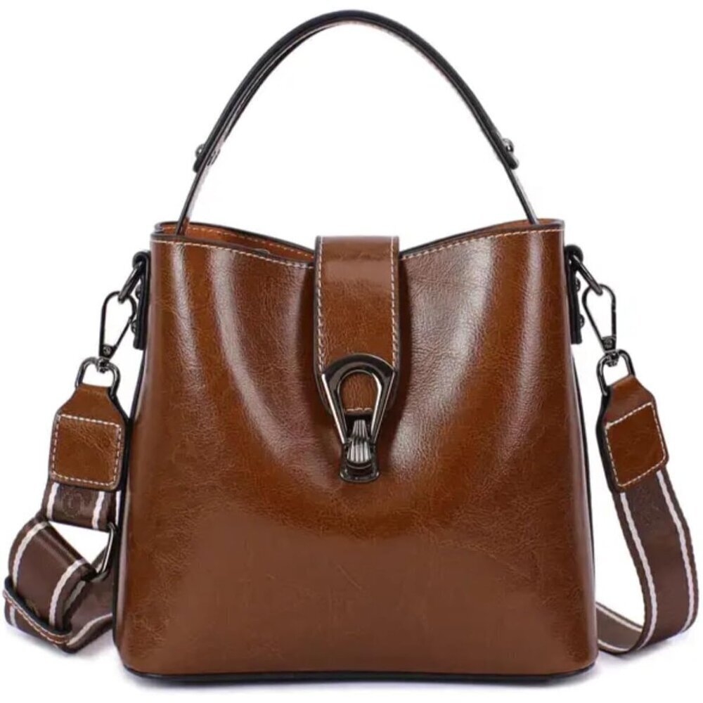 Genuine Leather Women Crossbody Bag Vegan Leather Small Fashion Satchel